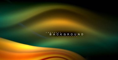 Neon parlayan dalga, sihirli enerji ve ışık arka plan