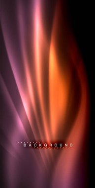 Neon parlayan dalga, sihirli enerji ve ışık arka plan