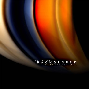 Sıvı karıştırma renkler dalga arka plan tasarlamak vektör. Renkli örgü dalgalar