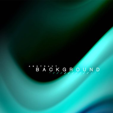 Sıvı karıştırma renkler dalga arka plan tasarlamak vektör. Renkli örgü dalgalar