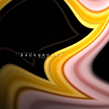 Sıvı çok renkli çizgilerle oluşturulan geometrik şekiller