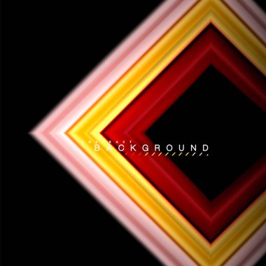 Sıvı çok renkli çizgilerle oluşturulan geometrik şekiller