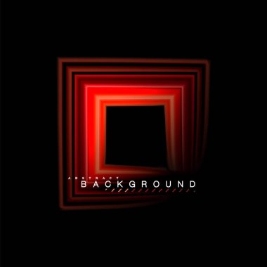 Sıvı çok renkli çizgilerle oluşturulan geometrik şekiller