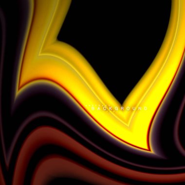 Sıvı çok renkli çizgilerle oluşturulan geometrik şekiller