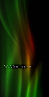 Neon parlayan dalga, sihirli enerji ve ışık arka plan