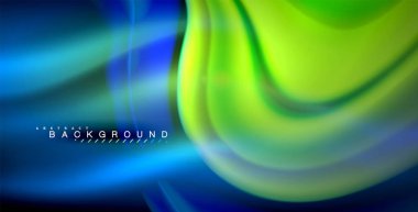 Neon parlayan dalga, sihirli enerji ve ışık arka plan