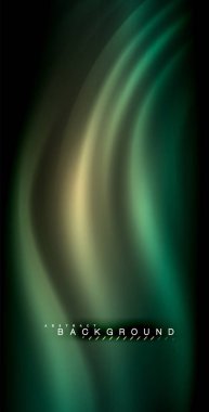 Neon parlayan dalga, sihirli enerji ve ışık arka plan