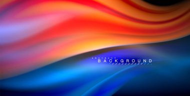 Neon parlayan dalga, sihirli enerji ve ışık arka plan