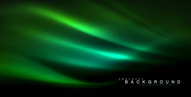 Neon parlayan dalga, sihirli enerji ve ışık arka plan