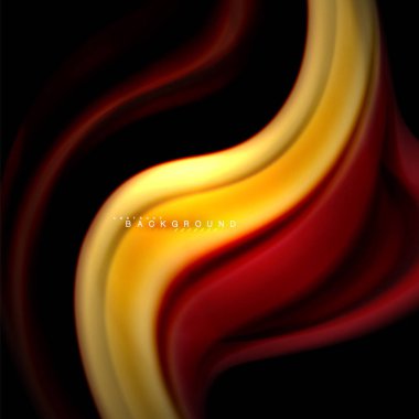 Sıvı karıştırma renkler dalga arka plan tasarlamak vektör. Renkli örgü dalgalar