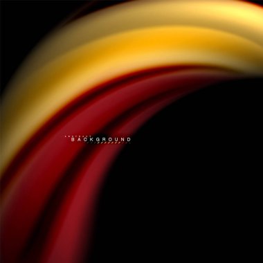 Sıvı karıştırma renkler dalga arka plan tasarlamak vektör. Renkli örgü dalgalar