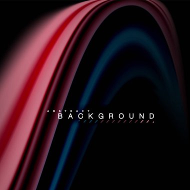 Sıvı karıştırma renkler dalga arka plan tasarlamak vektör. Renkli örgü dalgalar