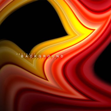 Sıvı çok renkli çizgilerle oluşturulan geometrik şekiller