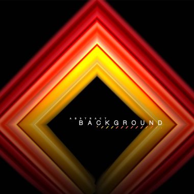 Sıvı çok renkli çizgilerle oluşturulan geometrik şekiller