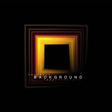 Sıvı çok renkli çizgilerle oluşturulan geometrik şekiller