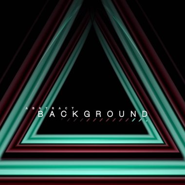 Sıvı çok renkli çizgilerle oluşturulan geometrik şekiller