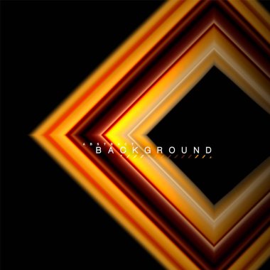 Sıvı çok renkli çizgilerle oluşturulan geometrik şekiller. Sunum, app duvar kağıdı, başlık sayfası veya poster için sanatsal illüstrasyon vektör