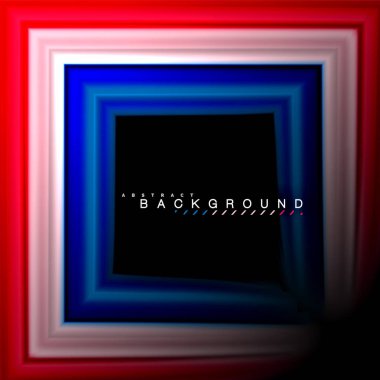 Sıvı çok renkli çizgilerle oluşturulan geometrik şekiller. Sunum, app duvar kağıdı, başlık sayfası veya poster için sanatsal illüstrasyon vektör