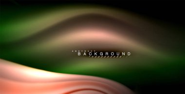 Neon parlayan dalga, sihirli enerji ve ışık arka plan