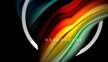 Sıvı sıvı metalik tarzı çizgi şeklinde Holografik dizayn renkleri