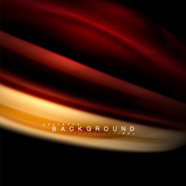 Sıvı karıştırma renkler dalga arka plan tasarlamak vektör. Renkli örgü dalgalar