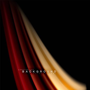 Sıvı karıştırma renkler dalga arka plan tasarlamak vektör. Renkli örgü dalgalar