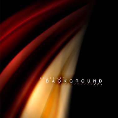 Sıvı karıştırma renkler dalga arka plan tasarlamak vektör. Renkli örgü dalgalar