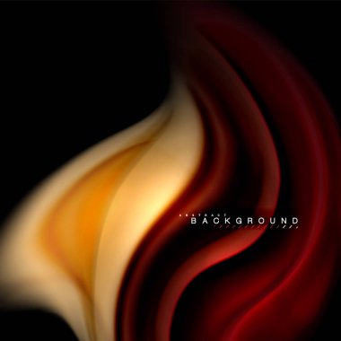 Sıvı karıştırma renkler dalga arka plan tasarlamak vektör. Renkli örgü dalgalar