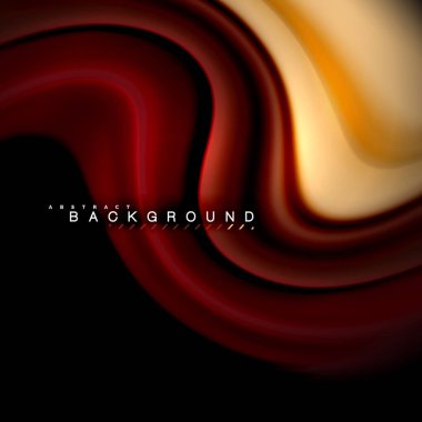 Sıvı karıştırma renkler dalga arka plan tasarlamak vektör. Renkli örgü dalgalar