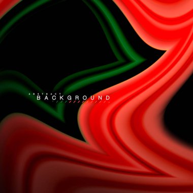 Sıvı çok renkli çizgilerle oluşturulan geometrik şekiller