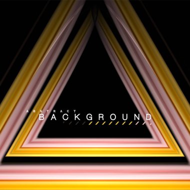 Sıvı çok renkli çizgilerle oluşturulan geometrik şekiller