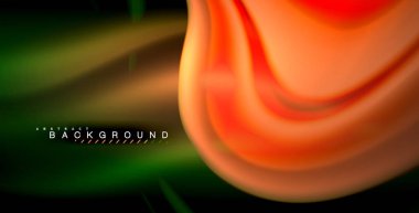 Neon parlayan dalga, sihirli enerji ve ışık arka plan