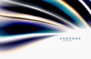 Gökkuşağı rengi dalgalar, bulanık vektör arka plan