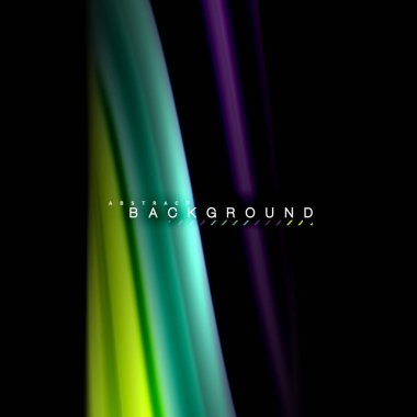 Sıvı karıştırma renkler dalga arka plan tasarlamak vektör. Renkli örgü dalgalar