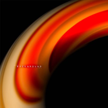 Sıvı karıştırma renkler dalga arka plan tasarlamak vektör. Renkli örgü dalgalar