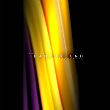 Sıvı karıştırma renkler dalga arka plan tasarlamak vektör. Renkli örgü dalgalar