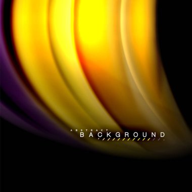 Sıvı karıştırma renkler dalga arka plan tasarlamak vektör. Renkli örgü dalgalar