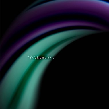 Sıvı karıştırma renkler dalga arka plan tasarlamak vektör. Renkli örgü dalgalar