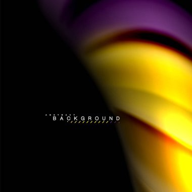 Sıvı karıştırma renkler dalga arka plan tasarlamak vektör. Renkli örgü dalgalar