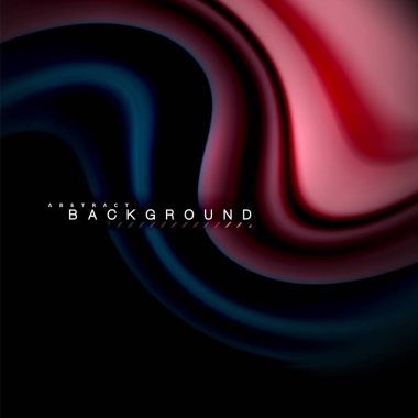 Sıvı karıştırma renkler dalga arka plan tasarlamak vektör. Renkli örgü dalgalar