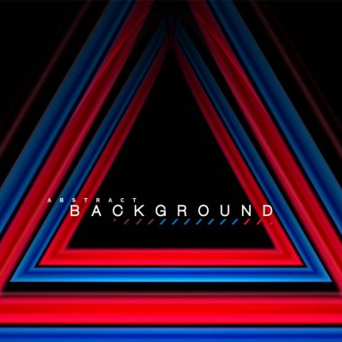 Sıvı çok renkli çizgilerle oluşturulan geometrik şekiller