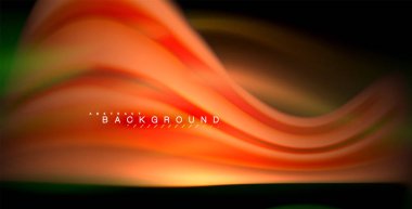 Neon parlayan dalga, sihirli enerji ve ışık arka plan