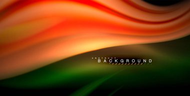 Neon parlayan dalga, sihirli enerji ve ışık arka plan