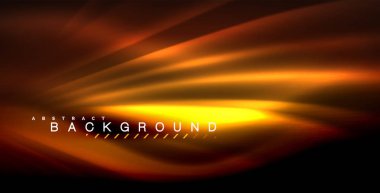 Neon parlayan dalga, sihirli enerji ve ışık arka plan