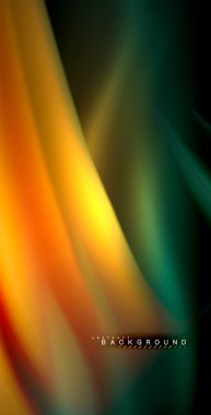 Neon parlayan dalga, sihirli enerji ve ışık arka plan