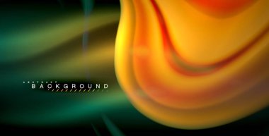 Neon parlayan dalga, sihirli enerji ve ışık arka plan