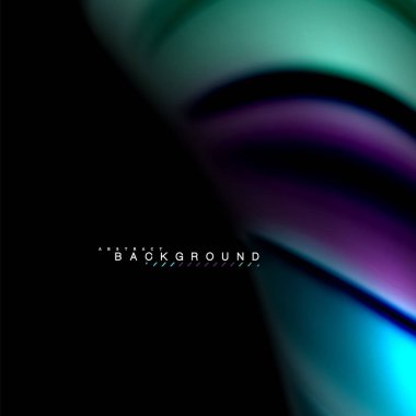 Sıvı karıştırma renkler dalga arka plan tasarlamak vektör. Renkli örgü dalgalar