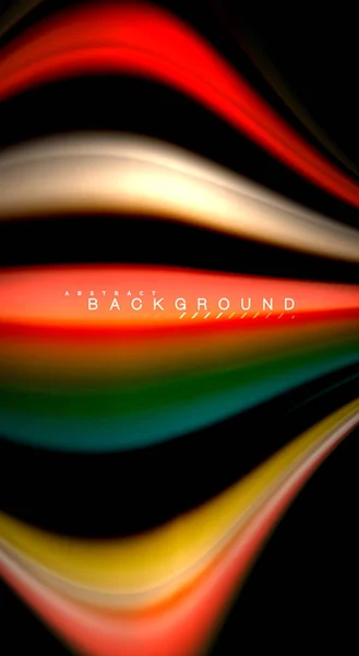 Flou lignes d'onde de couleur fond abstrait — Image vectorielle