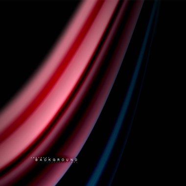 Sıvı karıştırma renkler dalga arka plan tasarlamak vektör. Renkli örgü dalgalar