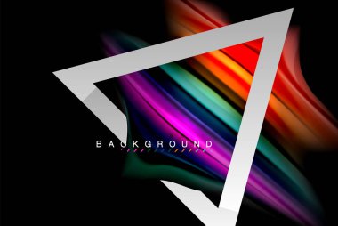 Sıvı sıvı metalik tarzı çizgi şeklinde Holografik dizayn renkleri